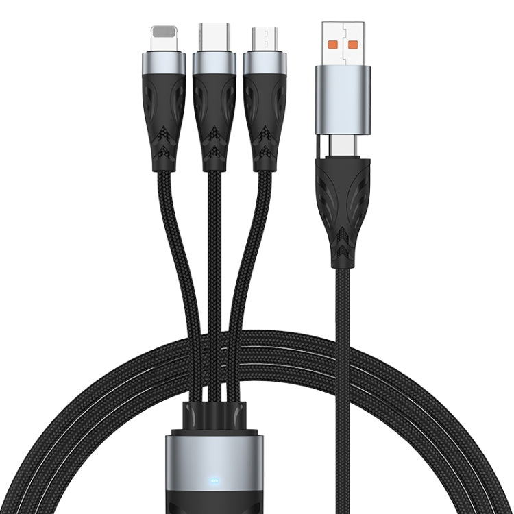 ADC-008 100W USB/Tipo-C a Tipo-C + 8 pin + Micro USB Due o tre Cavo dati di ricarica rapida completamente compatibile, 1.2m, 2m
