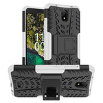 Gomma Texture TPU + Custodia per telefono PC con supporto, For Nokia C100, For Nokia C200, For Nokia G100