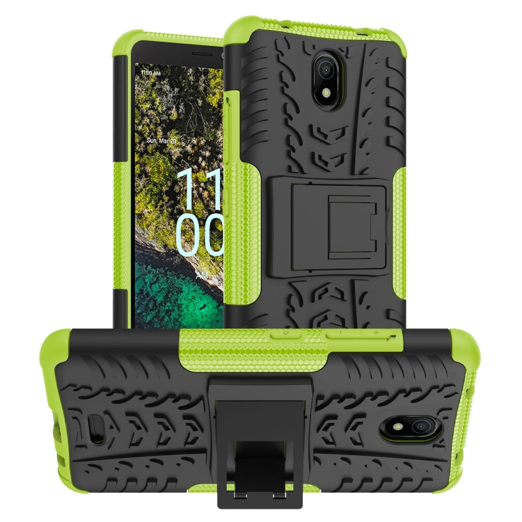 Gomma Texture TPU + Custodia per telefono PC con supporto, For Nokia C100, For Nokia C200, For Nokia G100