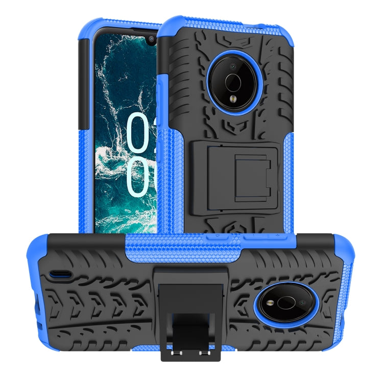 Gomma Texture TPU + Custodia per telefono PC con supporto, For Nokia C100, For Nokia C200, For Nokia G100