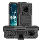 Gomma Texture TPU + Custodia per telefono PC con supporto, For Nokia C100, For Nokia C200, For Nokia G100