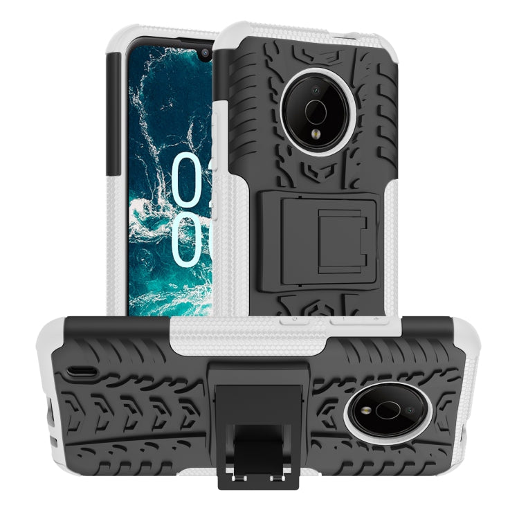Gomma Texture TPU + Custodia per telefono PC con supporto, For Nokia C100, For Nokia C200, For Nokia G100