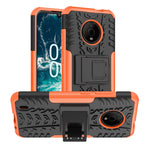 Gomma Texture TPU + Custodia per telefono PC con supporto, For Nokia C100, For Nokia C200, For Nokia G100
