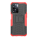 Gomma Texture TPU + Custodia per telefono PC con supporto, For OPPO A57 4G