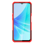 Gomma Texture TPU + Custodia per telefono PC con supporto, For OPPO A57 4G