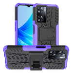 Gomma Texture TPU + Custodia per telefono PC con supporto, For OPPO A57 4G