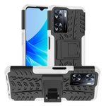 Gomma Texture TPU + Custodia per telefono PC con supporto, For OPPO A57 4G