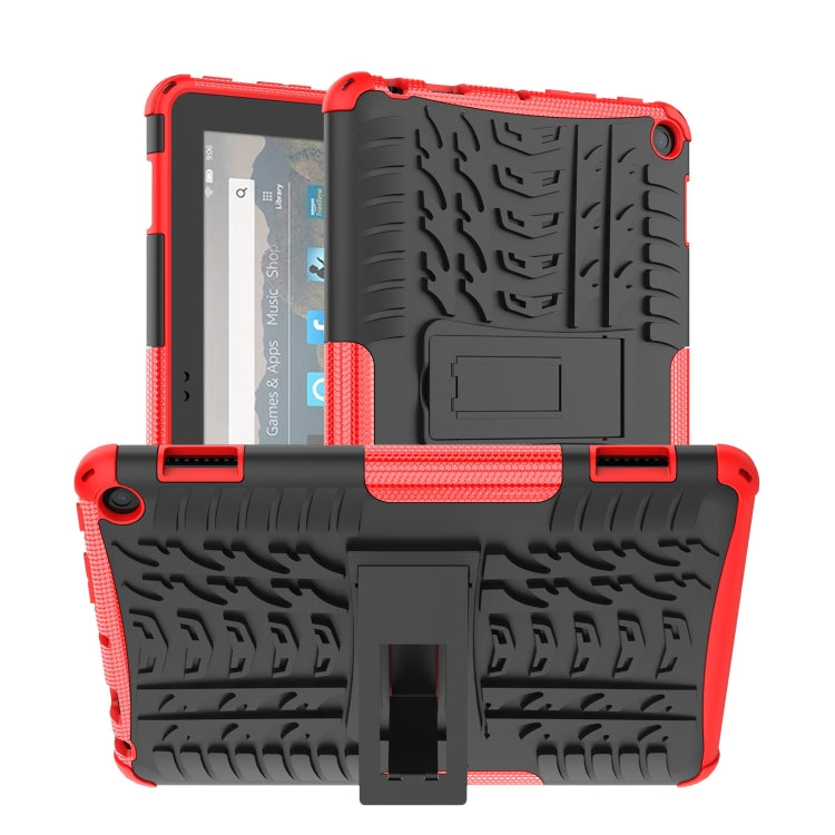 Tyre Texture TPU + custodia per tablet PC con supporto, For iPad 10th Gen 10.9 2022, For Amazon Kindle Fire HD 8 2022