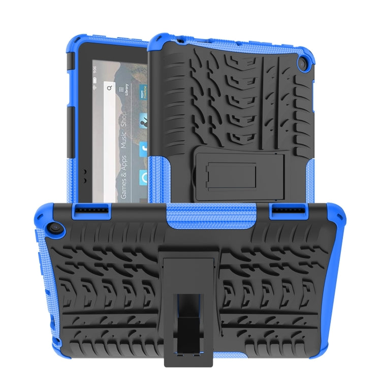Tyre Texture TPU + custodia per tablet PC con supporto, For iPad 10th Gen 10.9 2022, For Amazon Kindle Fire HD 8 2022