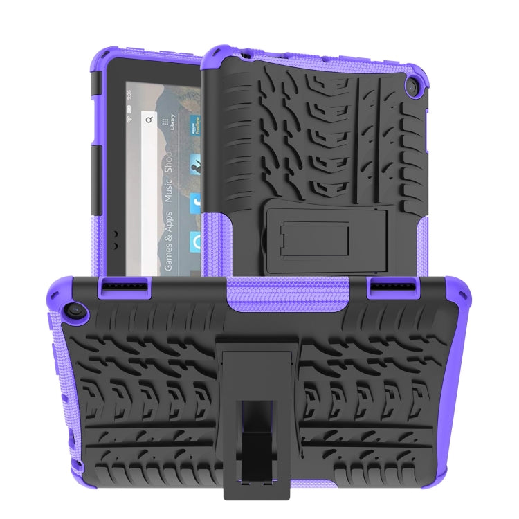 Tyre Texture TPU + custodia per tablet PC con supporto, For iPad 10th Gen 10.9 2022, For Amazon Kindle Fire HD 8 2022
