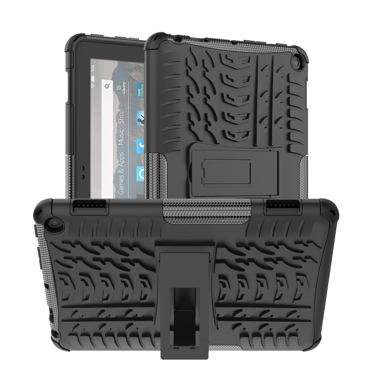 Tyre Texture TPU + custodia per tablet PC con supporto, For iPad 10th Gen 10.9 2022, For Amazon Kindle Fire HD 8 2022