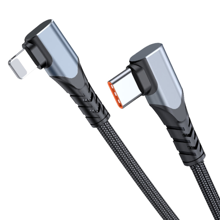 ADC-009 Cavo dati a doppio gomito da USB-C/tipo-C a 8 pin da 20 W, 0.4m, 1m, 2m