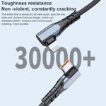 ADC-009 Cavo dati a doppio gomito da USB-C/tipo-C a 8 pin da 20 W, 0.4m, 1m, 2m