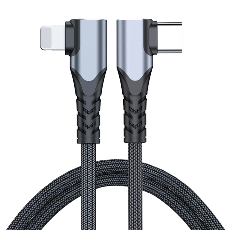 ADC-009 Cavo dati a doppio gomito da USB-C/tipo-C a 8 pin da 20 W, 0.4m, 1m, 2m