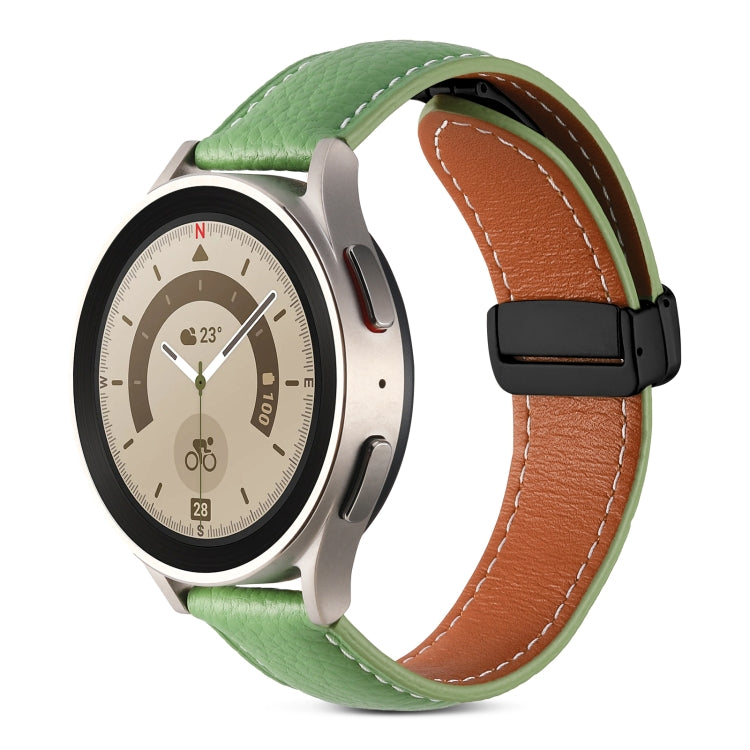 Cinturino per orologio in vera pelle con fibbia pieghevole, 20mm, 22mm