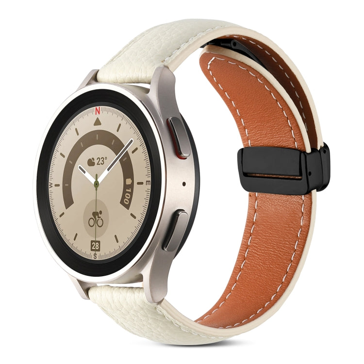 Cinturino per orologio in vera pelle con fibbia pieghevole, 20mm, 22mm