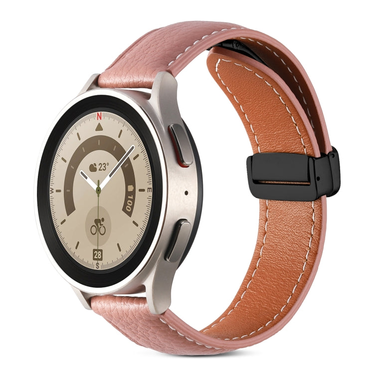 Cinturino per orologio in vera pelle con fibbia pieghevole, 20mm, 22mm