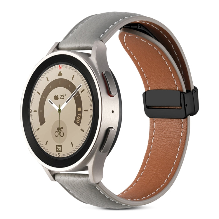 Cinturino per orologio in vera pelle con fibbia pieghevole, 20mm, 22mm