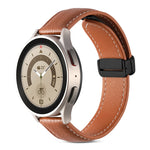 Cinturino per orologio in vera pelle con fibbia pieghevole, 20mm, 22mm