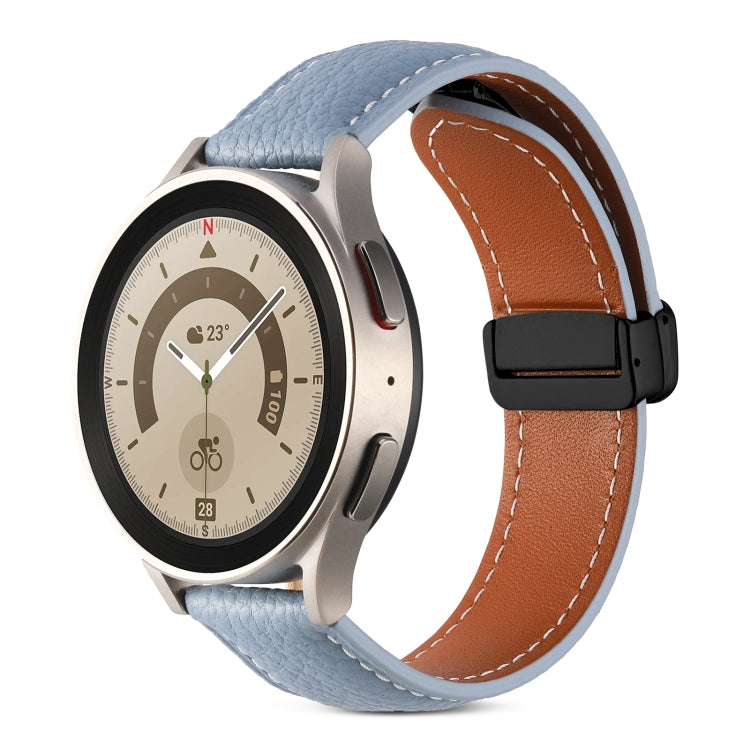 Cinturino per orologio in vera pelle con fibbia pieghevole, 20mm, 22mm