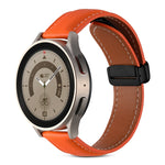 Cinturino per orologio in vera pelle con fibbia pieghevole, 20mm, 22mm