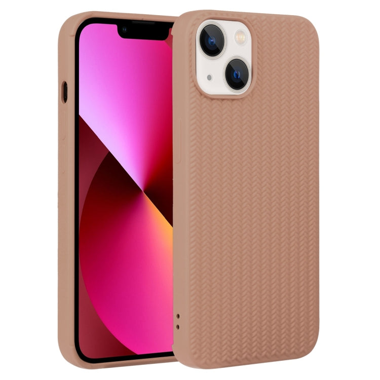 Custodia per telefono in silicone con trama intrecciata, For iPhone 13, For iPhone 13 Pro
