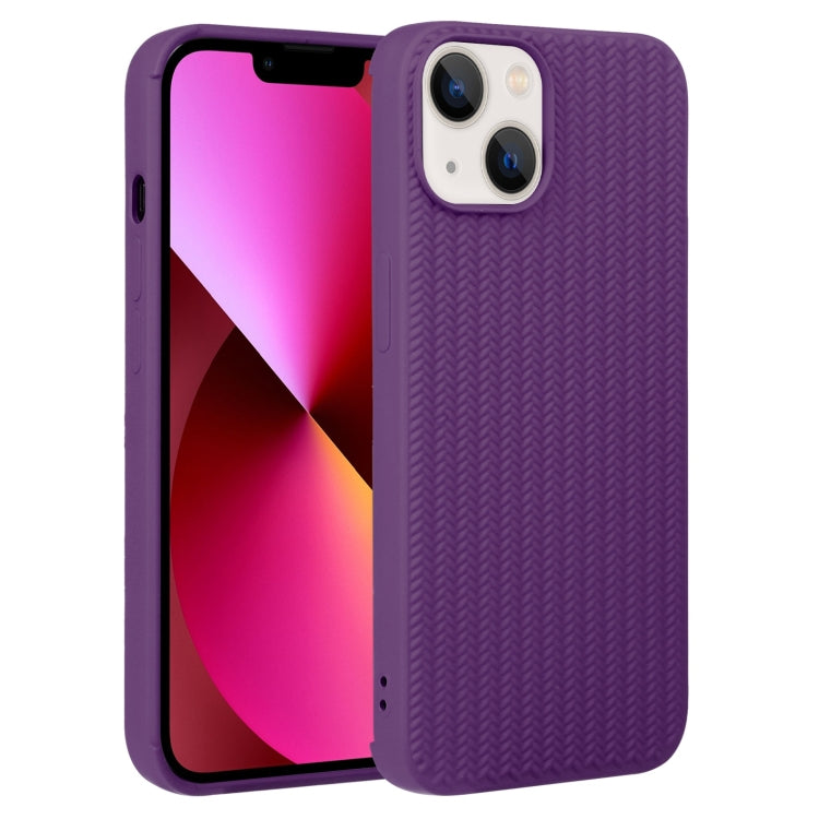Custodia per telefono in silicone con trama intrecciata, For iPhone 13, For iPhone 13 Pro