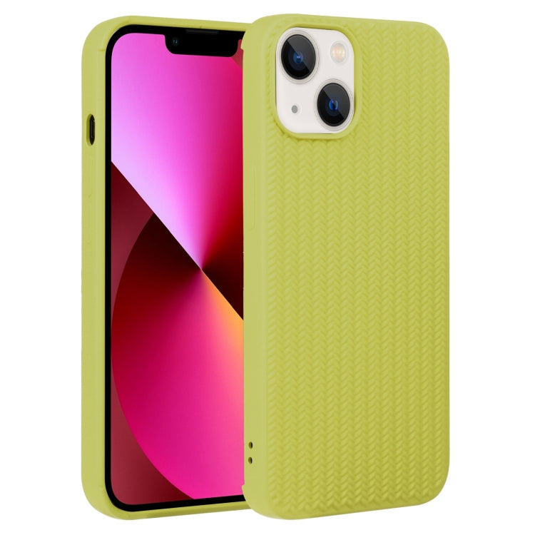 Custodia per telefono in silicone con trama intrecciata, For iPhone 13, For iPhone 13 Pro