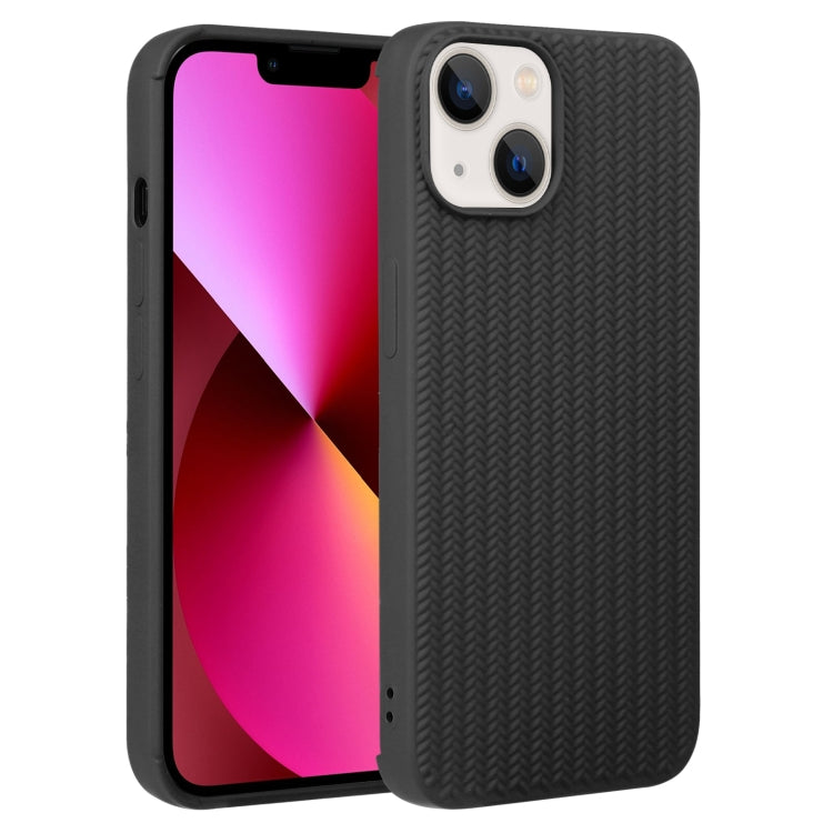 Custodia per telefono in silicone con trama intrecciata, For iPhone 13, For iPhone 13 Pro