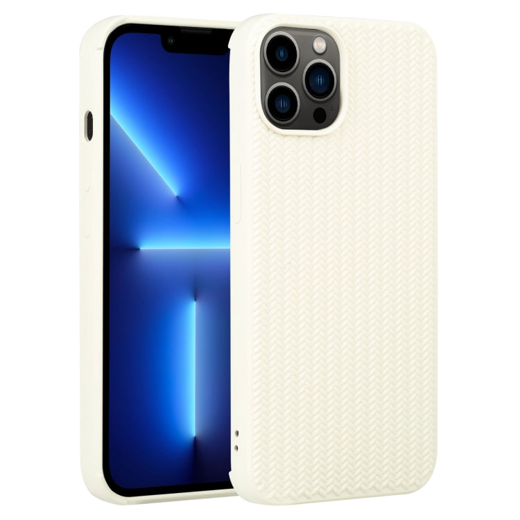 Custodia per telefono in silicone con trama intrecciata, For iPhone 13, For iPhone 13 Pro
