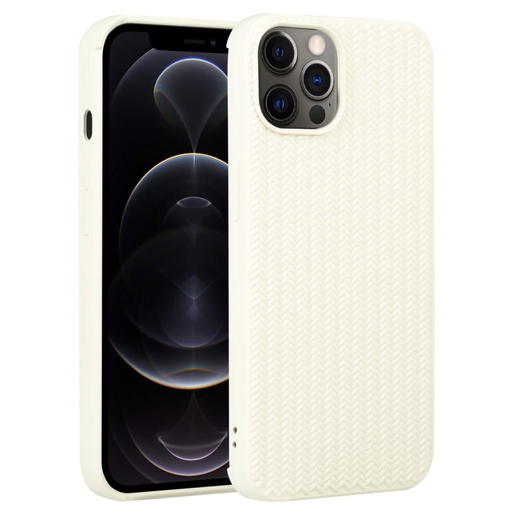 Custodia per telefono in silicone con trama intrecciata, For iPhone 12 Pro, For iPhone 12 Pro Max