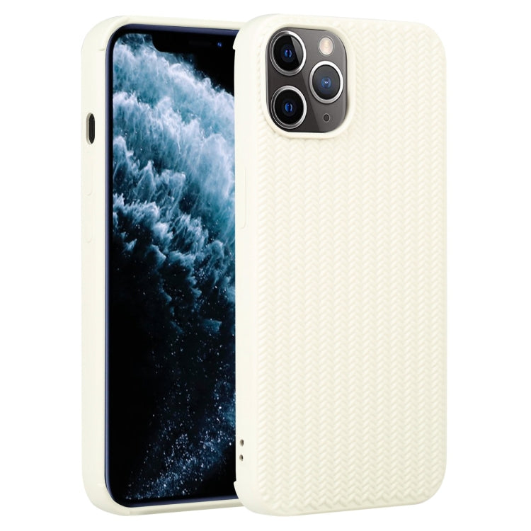 Custodia per telefono in silicone con trama intrecciata, For iPhone 11, For iPhone 11 Pro Max