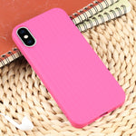 Custodia per telefono in silicone con trama intrecciata, For iPhone X / XS, For iPhone XR