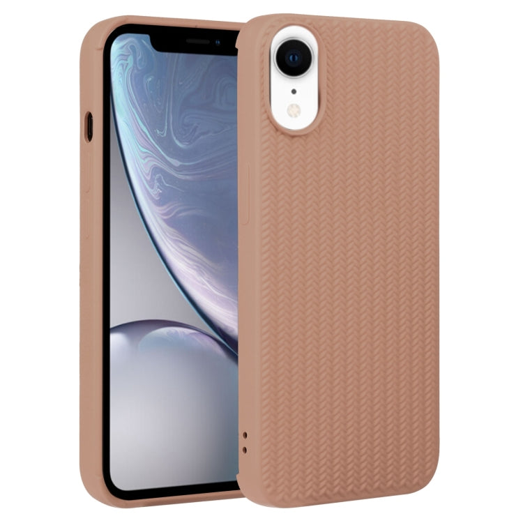 Custodia per telefono in silicone con trama intrecciata, For iPhone X / XS, For iPhone XR