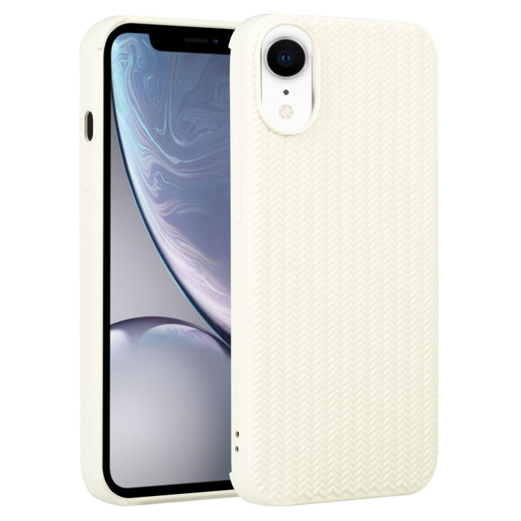 Custodia per telefono in silicone con trama intrecciata, For iPhone X / XS, For iPhone XR