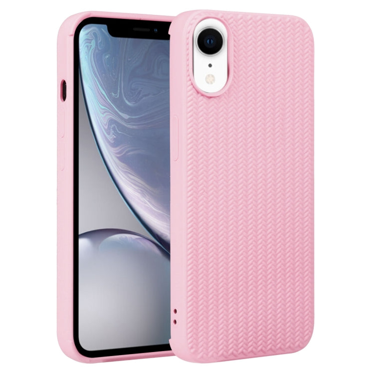 Custodia per telefono in silicone con trama intrecciata, For iPhone X / XS, For iPhone XR
