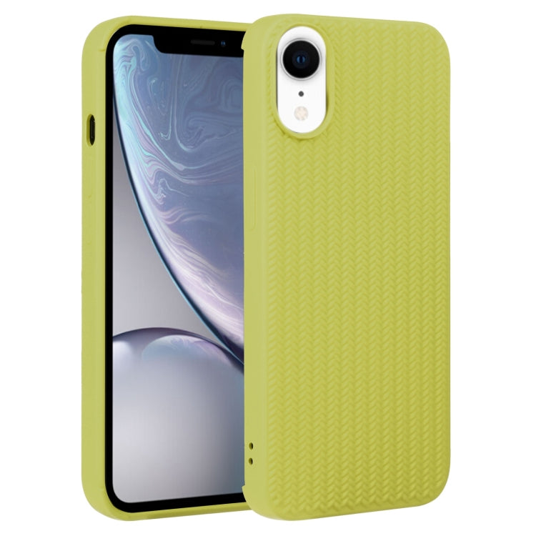 Custodia per telefono in silicone con trama intrecciata, For iPhone X / XS, For iPhone XR