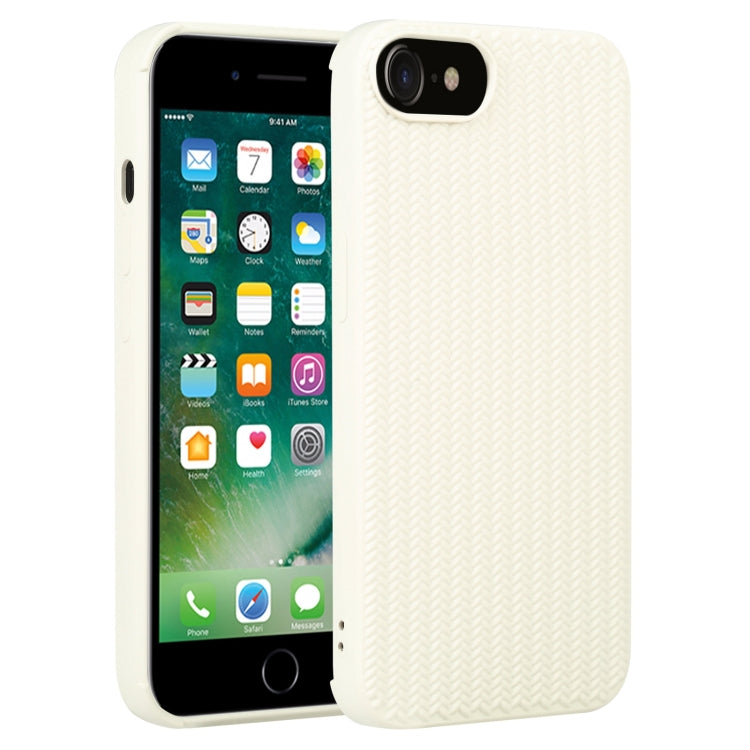 Custodia per telefono in silicone con trama intrecciata, For iPhone XS Max, For iPhone SE 2022 / SE 2020 / 7 / 8