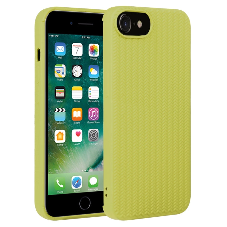 Custodia per telefono in silicone con trama intrecciata, For iPhone XS Max, For iPhone SE 2022 / SE 2020 / 7 / 8