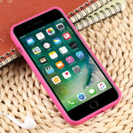 Custodia per telefono in silicone con trama intrecciata, For iPhone 7 Plus / 8 Plus