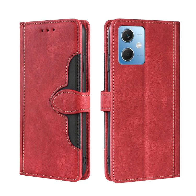 Custodia per telefono in pelle con fibbia magnetica Skin Feel, For Motorola Moto G72 4G, For vivo V25 Pro 5G, For Xiaomi Redmi Note 12 China, For Xiaomi Redmi Note 12 Pro 5G China, For Xiaomi Redmi Note 12 Pro+ China, For Xiaomi Redmi A1+ 4G