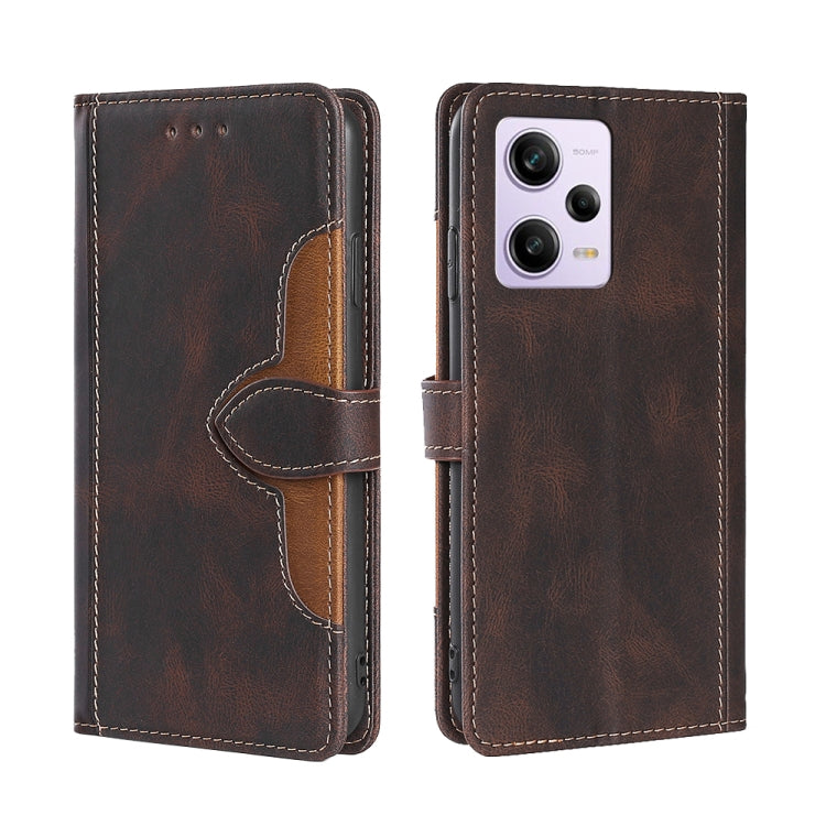 Custodia per telefono in pelle con fibbia magnetica Skin Feel, For Motorola Moto G72 4G, For vivo V25 Pro 5G, For Xiaomi Redmi Note 12 China, For Xiaomi Redmi Note 12 Pro 5G China, For Xiaomi Redmi Note 12 Pro+ China, For Xiaomi Redmi A1+ 4G