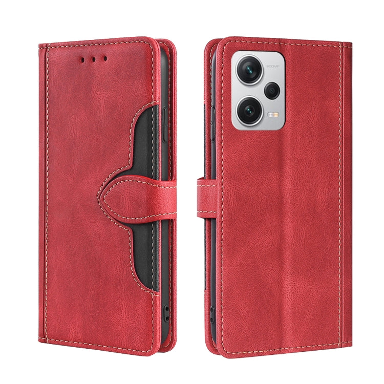 Custodia per telefono in pelle con fibbia magnetica Skin Feel, For Motorola Moto G72 4G, For vivo V25 Pro 5G, For Xiaomi Redmi Note 12 China, For Xiaomi Redmi Note 12 Pro 5G China, For Xiaomi Redmi Note 12 Pro+ China, For Xiaomi Redmi A1+ 4G