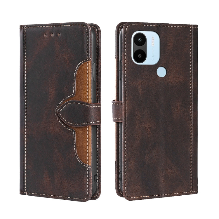 Custodia per telefono in pelle con fibbia magnetica Skin Feel, For Motorola Moto G72 4G, For vivo V25 Pro 5G, For Xiaomi Redmi Note 12 China, For Xiaomi Redmi Note 12 Pro 5G China, For Xiaomi Redmi Note 12 Pro+ China, For Xiaomi Redmi A1+ 4G