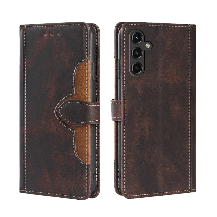 Custodia per telefono in pelle con fibbia magnetica Skin Feel, For Xiaomi Redmi Note 11 SE India / Poco M5S 4G, For Samsung Galaxy A14 5G