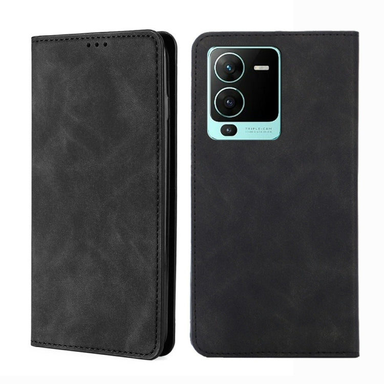 Custodia per telefono in pelle con vibrazione orizzontale magnetica Skin Feel, For Motorola Moto G72 4G, For vivo V25 Pro 5G, For Xiaomi Redmi Note 12 China, For Xiaomi Redmi Note 12 Pro 5G China, For Xiaomi Redmi Note 12 Pro+ China