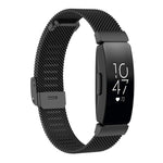 Cinturino per orologio con cinturino da polso in maglia metallica in acciaio inossidabile per Fitbit Inspire / Inspire HR / Ace 2, Size: S, Size: L