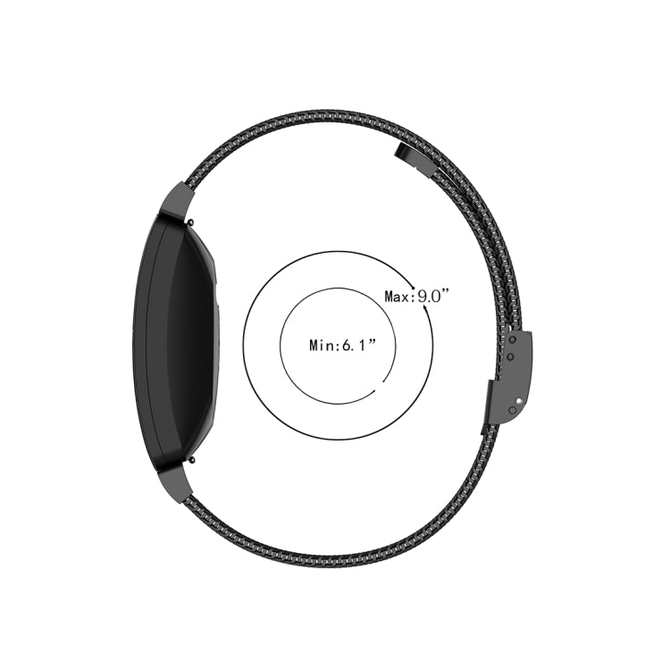 Cinturino per orologio con cinturino da polso in maglia metallica in acciaio inossidabile per Fitbit Inspire / Inspire HR / Ace 2, Size: S, Size: L