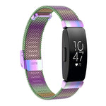 Cinturino per orologio con cinturino da polso in maglia metallica in acciaio inossidabile per Fitbit Inspire / Inspire HR / Ace 2, Size: S, Size: L