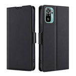 Custodia per telefono in pelle flip orizzontale con fibbia laterale ultrasottile, For Xiaomi Redmi Note 11 SE India / Poco M5S 4G
